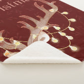 Kerstmis Hert Sherpa Deken (3/4)