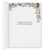 Kerstmis, herten, denken aan je Kaart (Binnen (Rechts))