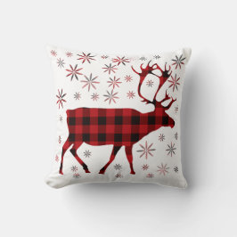 Kerstmis, herten, elanden, kanaribou, rode vleermu kussen