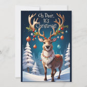 Kerstmis herten Kerst charme Feestdagenkaart (Voorkant)