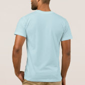 Kerstmis herten met krans Teal heren T-shirt (Achterkant)