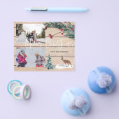 Kerstmis herten winter multi foto flyer met budget (Enkel)