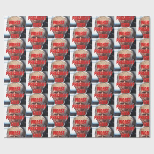 Kerstmis het ergste Cadeau ooit  Cadeaupapier (Vlak)