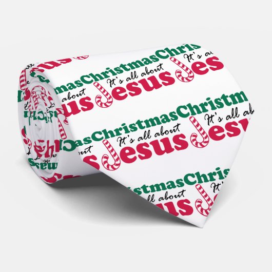 Kerstmis - Het gaat allemaal om Jezus Stropdas (Opgerold)