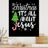 Kerstmis Het gaat over Jezus Poster (Keuken)