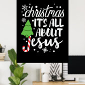 Kerstmis Het gaat over Jezus Poster (Thuiskantoor)