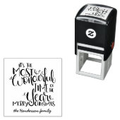 Kerstmis Het is de mooiste tijd van het Jaar Zelfinktende Stempel (In situ)