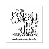 Kerstmis Het is de mooiste tijd van het Jaar Zelfinktende Stempel (Design)