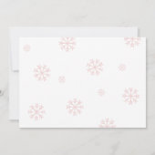 Kerstmis Het is een uitnodiging van een Girl Baby  (Achterkant)