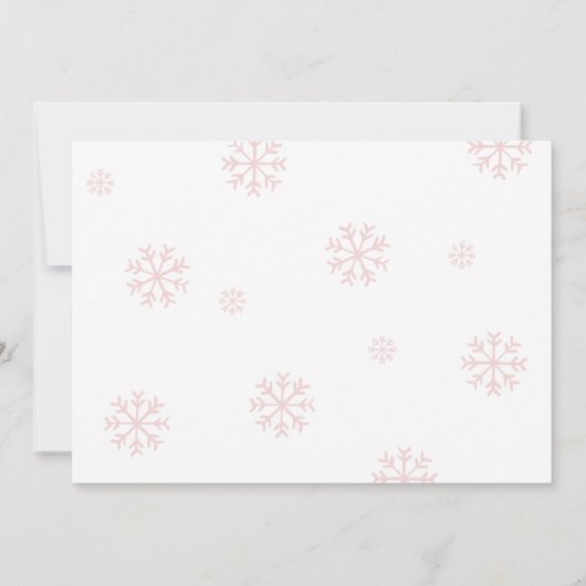 Kerstmis Het is een uitnodiging van een Girl Baby  (Achterkant)