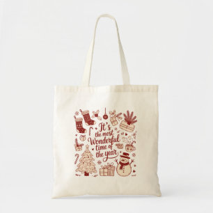 Kerstmis Het Is Het Leukste Tijd Van Het Jaar Tote Bag