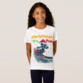 Kerstmis: Het is leuk, Nieuwste cadeau T-shirts (Voorkant volledig)