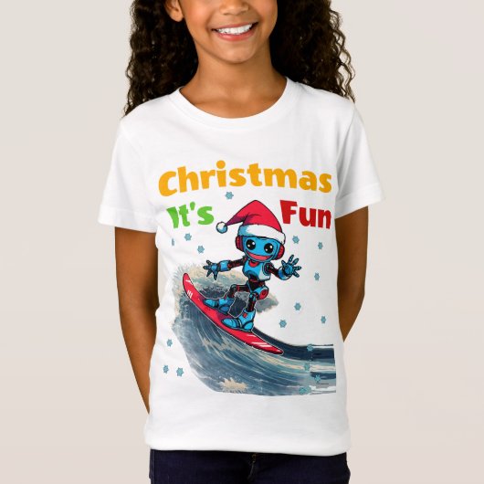 Kerstmis: Het is leuk, Nieuwste cadeau T-shirts (Voorkant)