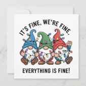 Kerstmis Het Is Prima Wij Zijn Prima Alles Is Prim Feestdagenkaart (Voorkant)