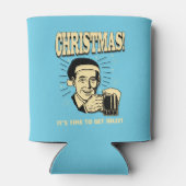 Kerstmis: Het is tijd om alleen te gaan Blikjeskoeler (Achterkant)