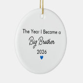 Kerstmis Het Jaar Dat Ik Een Grote Broer Werd Keramisch Ornament (Rechts)