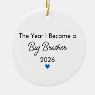 Kerstmis Het Jaar Dat Ik Een Grote Broer Werd Keramisch Ornament