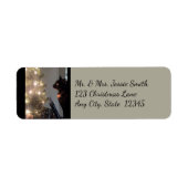 Kerstmis - het Kat van Calico van de Terugkeer van Etiket (Voorkant)