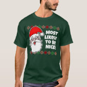 Kerstmis Het meest waarschijnlijk... Joke T-Shirt (Voorkant)