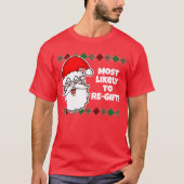 Kerstmis Het meest waarschijnlijk... Joke T-Shirt (Voorkant)