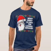 Kerstmis Het meest waarschijnlijk... Joke T-Shirt (Voorkant)
