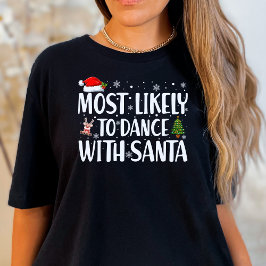 Kerstmis het meest waarschijnlijk om te dansen met t-shirt