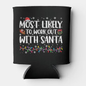 Kerstmis het meest waarschijnlijk om uit te werken blikjeskoeler (Voorkant)