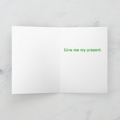 Kerstmis - het seizoen waarin het wordt gegeven feestdagen kaart (Binnen)