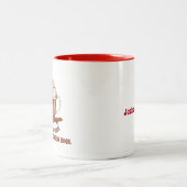 Kerstmis Hete Chocolade is Cool Tweekleurige Koffiemok (Center)