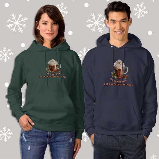 Kerstmis Hete Chocolade is Cool Vrouwen Hoodie