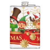 Kerstmis Heupfles (Achterkant)