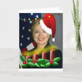 Kerstmis Hillary clinton Feestdagen Kaart (Voorkant)