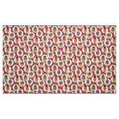 Kerstmis hipster apen Kerststof Stof (Fat Quarter)