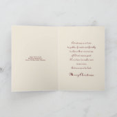 Kerstmis - Historische oude nieuwe Castle-feestdag Feestdagen Kaart (Binnen)