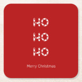 Kerstmis Ho Ho Drink Onderzetters (Voorkant)