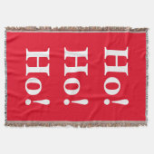 Kerstmis. Ho! Ho! gewoven deken (Voorkant)