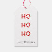 Kerstmis Ho Ho Gift Label Cadeaulabel (Voorkant)