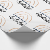 Kerstmis Ho Ho Ho Boho Rainbow Gift Cadeaupapier (Hoek)