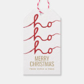 Kerstmis Ho Ho Ho Cadeaulabel (Voorkant)