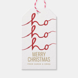 Kerstmis Ho Ho Ho Cadeaulabel