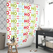 Kerstmis HO HO HO Douchegordijn