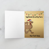 Kerstmis HO HO HO Feestdagen Kaart (Binnen)