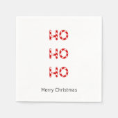 Kerstmis Ho Ho Napkins Servetten (Voorkant)