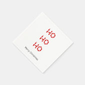 Kerstmis Ho Ho Napkins Servetten (Hoek)