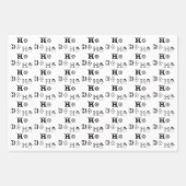 Kerstmis Ho Ho Rood wit groen patroon Inpakpapier Vel (Voorkant 3)