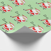 Kerstmis Hockey Cadeaupapier (Hoek)