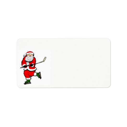 Kerstmis hockey etiket (Voorkant)