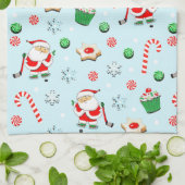 Kerstmis Hockey Theedoek (Gevouwen)