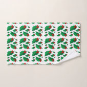Kerstmis Hollies Bad Handdoek (Handdoek)