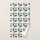 Kerstmis Hollies Bad Handdoek (Handdoek)